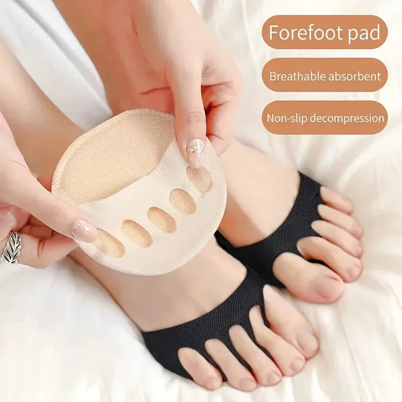 2-Pairs: Invisible Socks Spherical Footrest