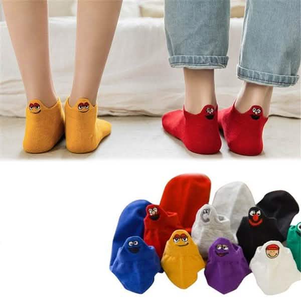 10-Pack: Embroidered Expression Women Socks