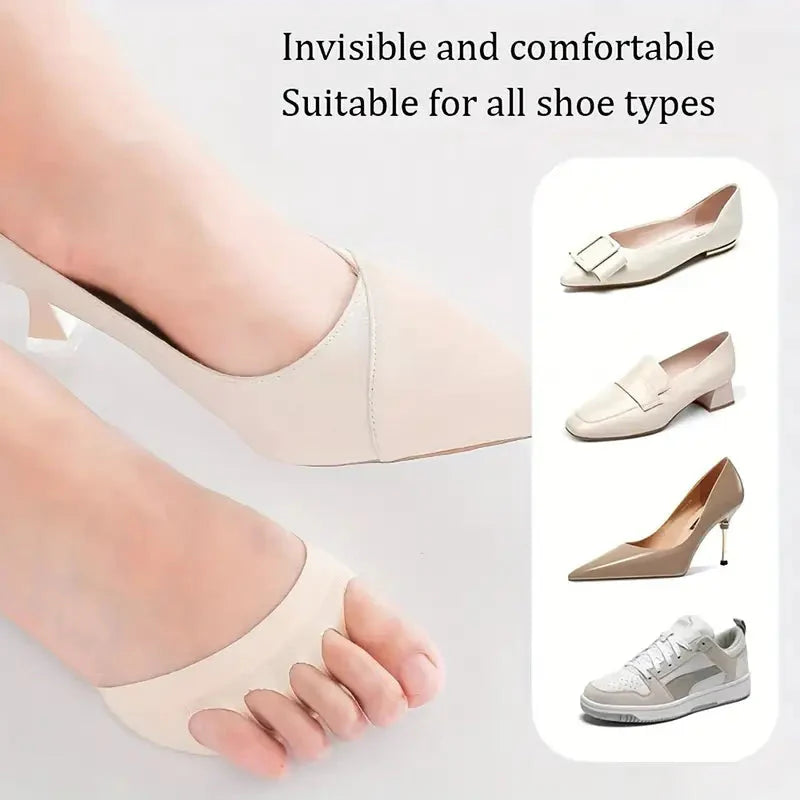 2-Pairs: Invisible Socks Spherical Footrest