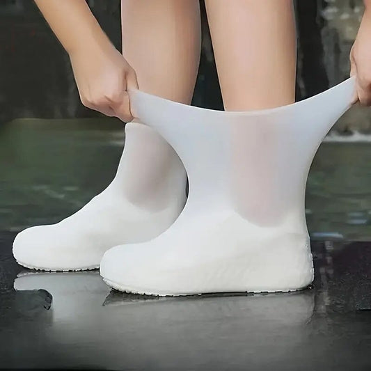 3-Pairs: Outdoor Latex Rain Boots Waterproof Shoe Cover
